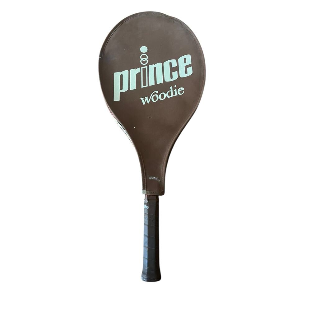 Vintage Classic Prince Woodie Tennis Racquet With Head Cover